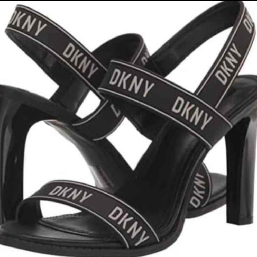 DKNY Women's Black Strappy Heels